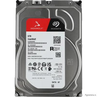 6TB Seagate Ironwolf (ST6000VN006) {SATA 6.0Gb/s, 5400 rpm, 256mb buffer, 3.5", для NAS}