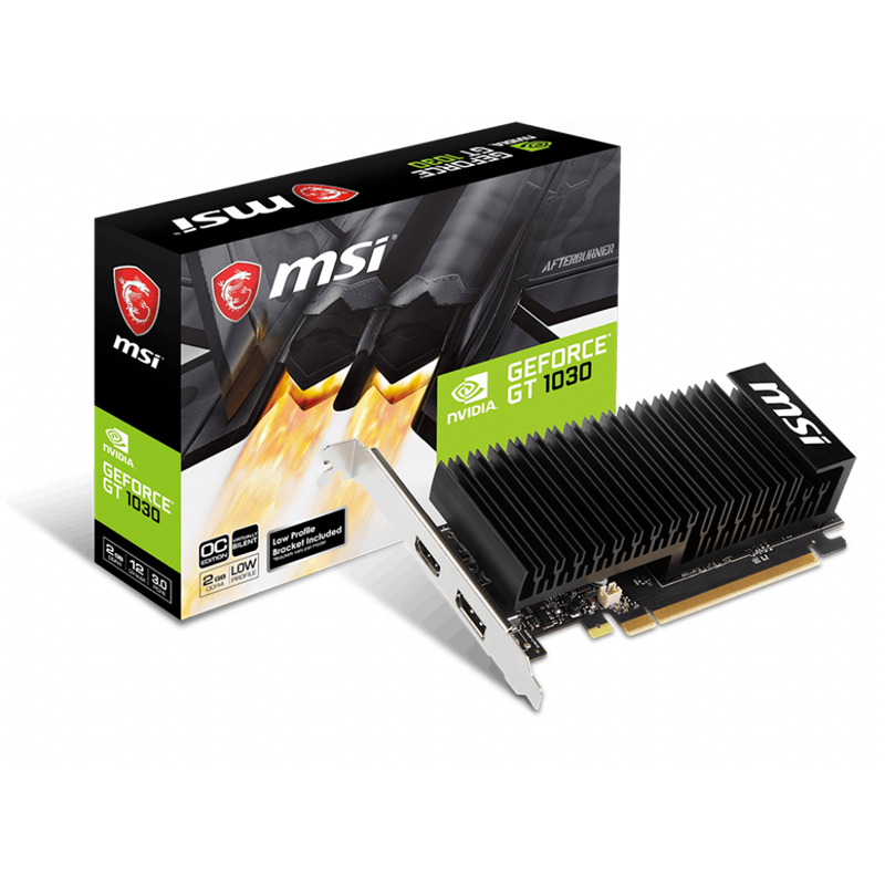 Видеокарта MSI GeForce GT 1030 2GHD4 LP OC