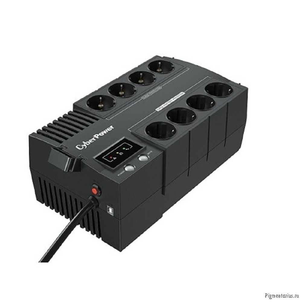 CyberPower BS650E ИБП Line-Interactive, 650VA/390W USB, (4+4 EURO), 12В/5 Ач х 1 {1000592145} CyberPower BS650E ИБП Line-Interactive, 650VA/390W USB, (4+4 EURO), 12В/5 Ач х 1 {1000592145}