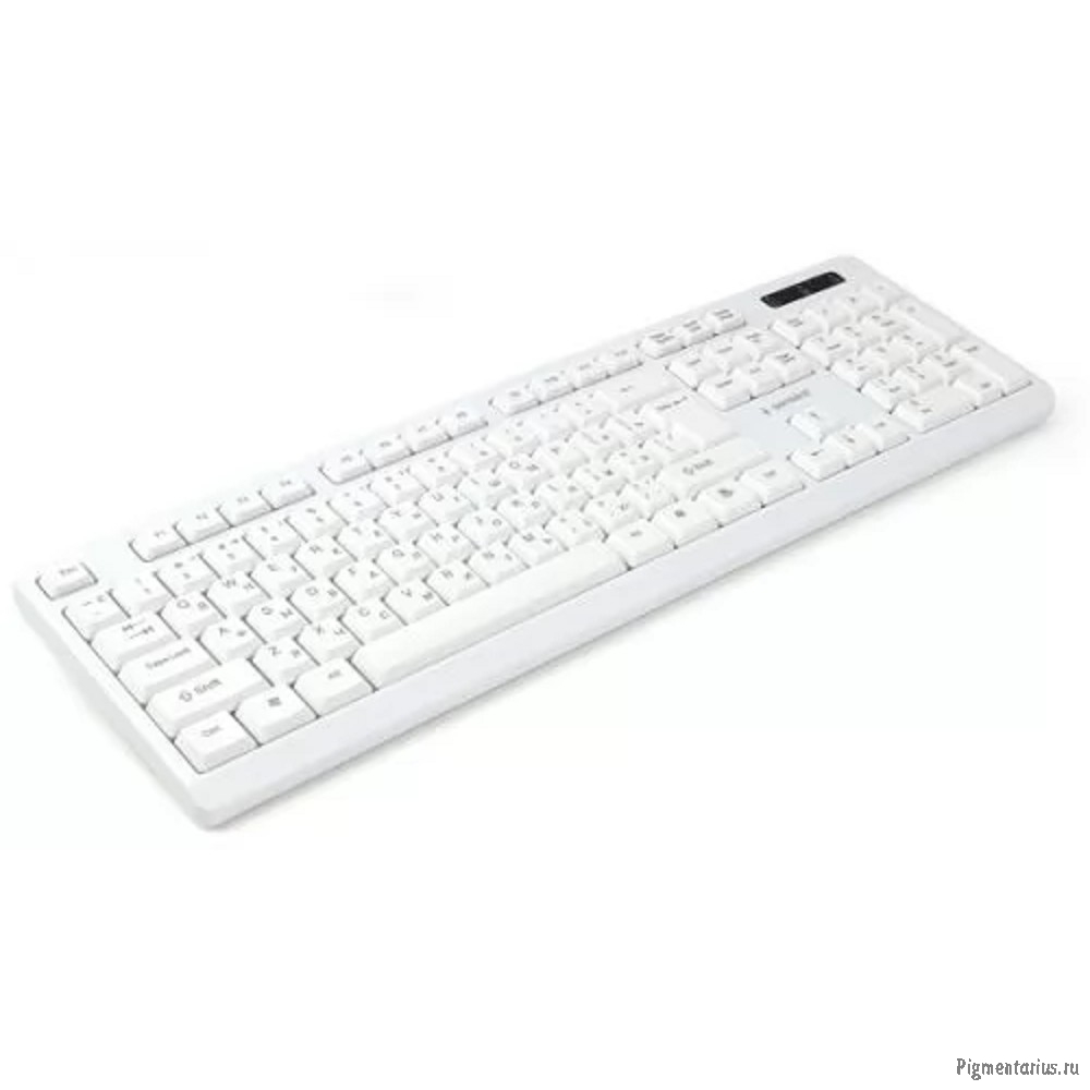 Клавиатура Gembird KB-8355U,{USB,белый, 104 клавиши, кабель 1,85м}					