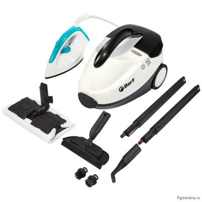 Bort Пароочиститель BDR-2500-RR-Iron {Мощность 2300 Вт; Температура пара 143 °С; Емкость бачка 1500 