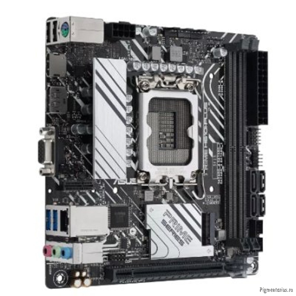 ASUS PRIME H610I-PLUS-CSM (Socket 1700, mini ITX, 2xDDR5(96GB), VGA/HDM/DP, 1xPCIe 4.0x16, 1xLAN, 4x