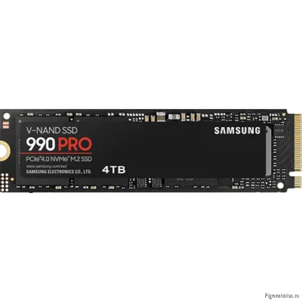 Samsung SSD 4TB 990 PRO PCIe Gen 4.0 x4 NVMe 2.0 V-NAND TLC MZ-V9P4T0BW