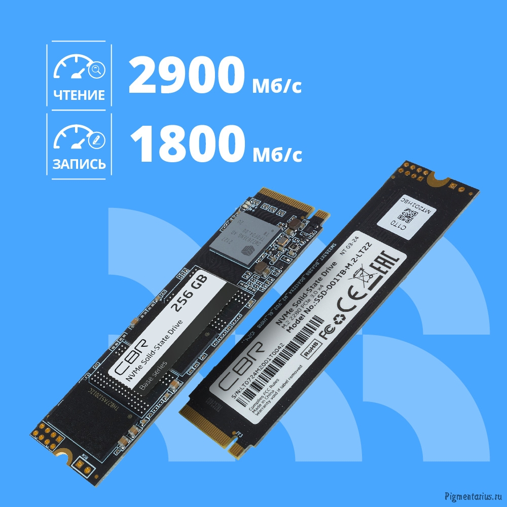 SSD накопитель CBR SSD-256GB-M.2-BS24b серия "Base" M.2 256GB SSD накопитель CBR SSD-256GB-M.2-BS24b серия "Base" M.2 256GB
