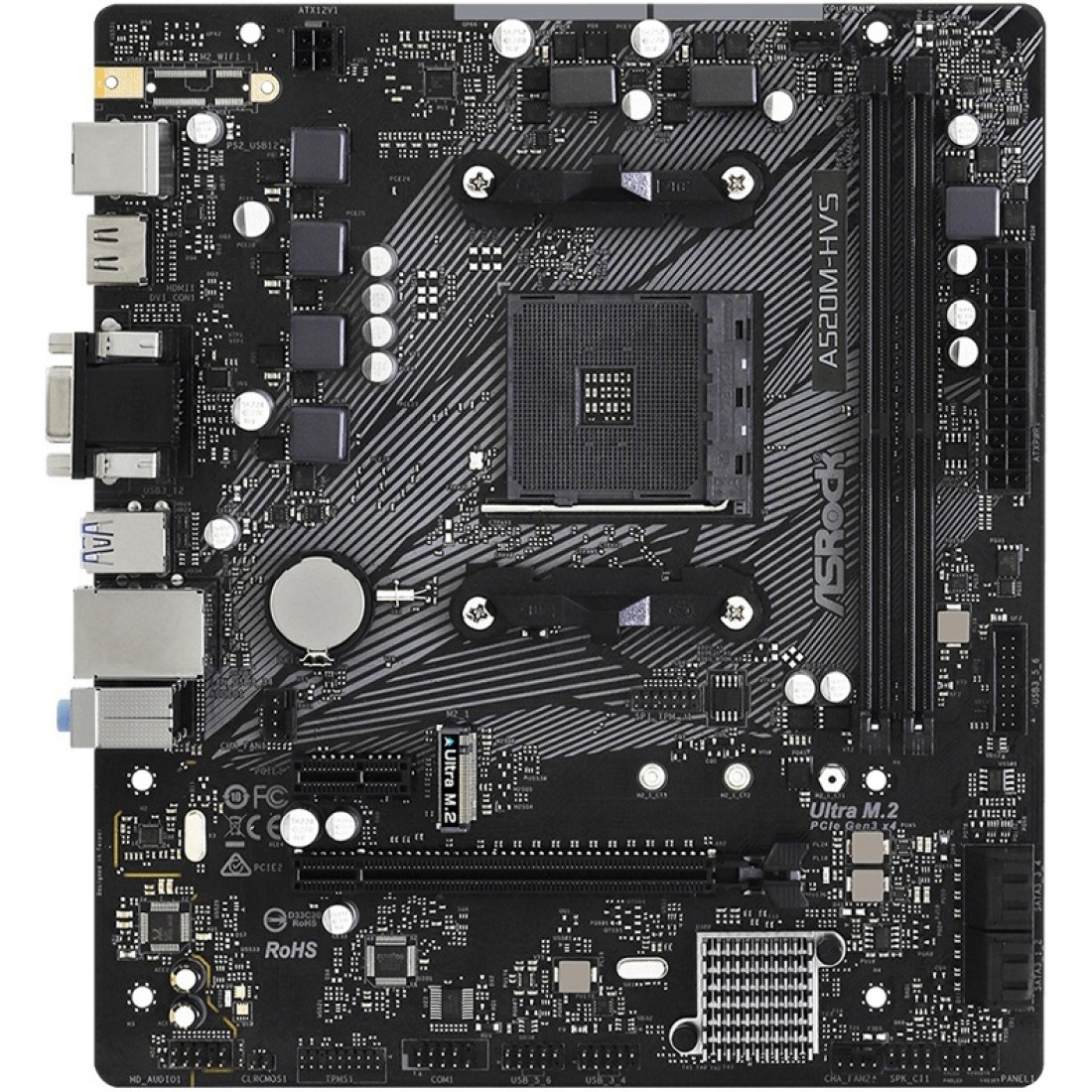 Материнская плата Asrock A520M-HVS