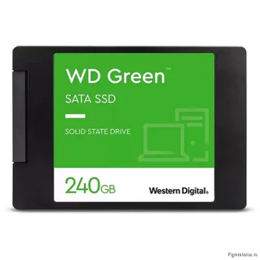 SSD накопитель WESTERN DIGITAL 2.5" SATA WDS240G3G0A 240Гб