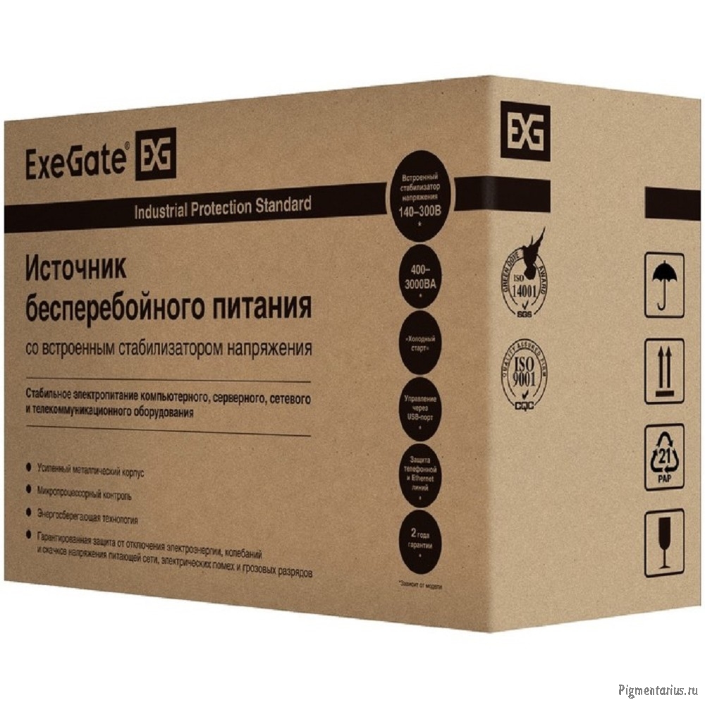 Exegate EX292608RUS ИБП ExeGate SpecialPro UNB-2000.LED.AVR.4C13.RJ.USB <2000VA/1200W, LED, AVR,4*C1 Exegate EX292608RUS ИБП ExeGate SpecialPro UNB-2000.LED.AVR.4C13.RJ.USB <2000VA/1200W, LED, AVR,4*C1
