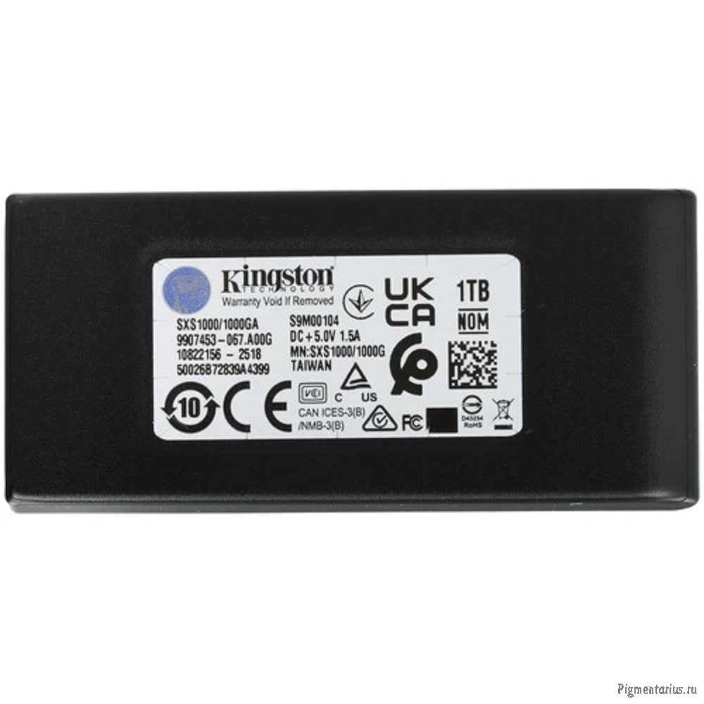 Kingston Portable  SSD 1TB External XS1000 BOC, Type-C/A, USB 3.2 Gen 2, R/W 1050/1000MB/s, 70x33x14