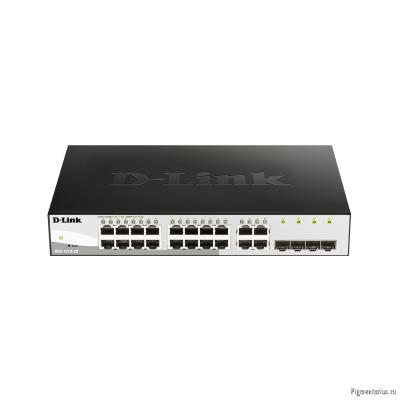 D-Link DGS-1210-20/F2A Настраиваемый L2 коммутатор с 16 портами 10/100/1000Base-T и 4 комбо-портами 