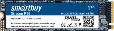 SSD накопитель Smartbuy M.2 Stream P16 SBSSD1T0-STP16-M2P4 1Tb