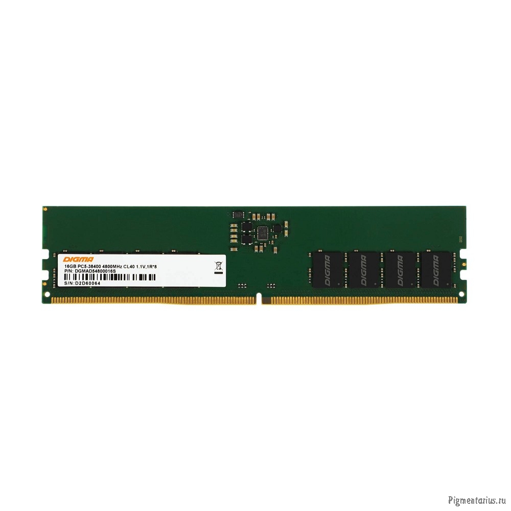 Digma 16GB DDR5 4800MHz DGMAD54800016S