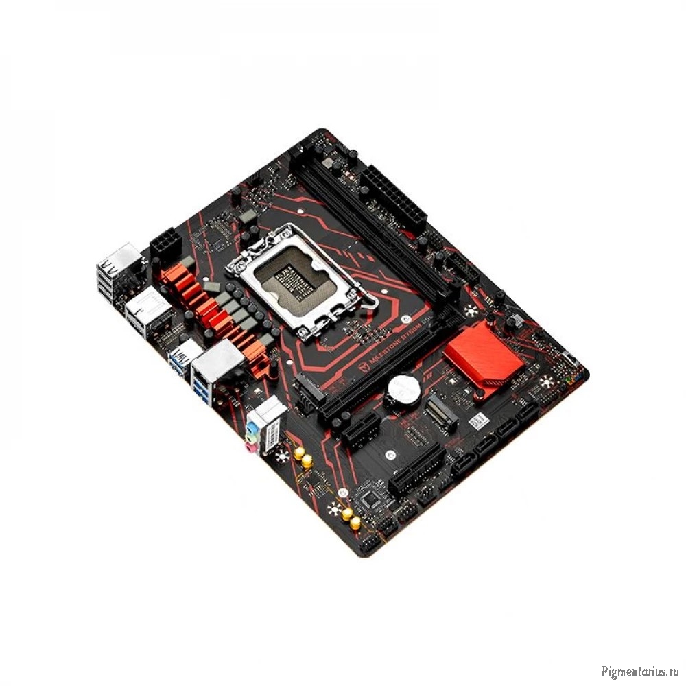 MAXSUN MS-Milestone B760M D5L V2 (Socket 1700, mATX, 2*DDR5(96Gb), DP/HDMI, 4*SATA3, 2*M.2, 1*PCIEx1