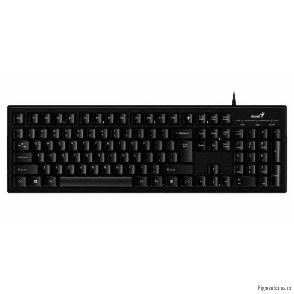 Клавиатура Genius Smart KB-101 Black {классическая раскладная, SmartGenius, влагоустойчивая, клавиш 