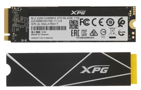 SSD жесткий диск M.2 2280 1TB AGAMMIXS70B-1T-CS ADATA