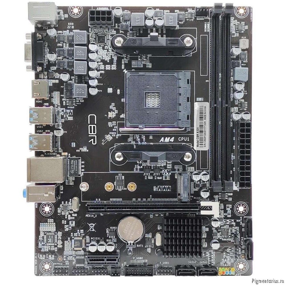 CBR A320 OEM { Chipset A320, Socket AM4, 2*DDR4, mATX, VGA+HDMI, 1*PCIEx16,1*PCIEx1, 1*M.2(NVME), 4*