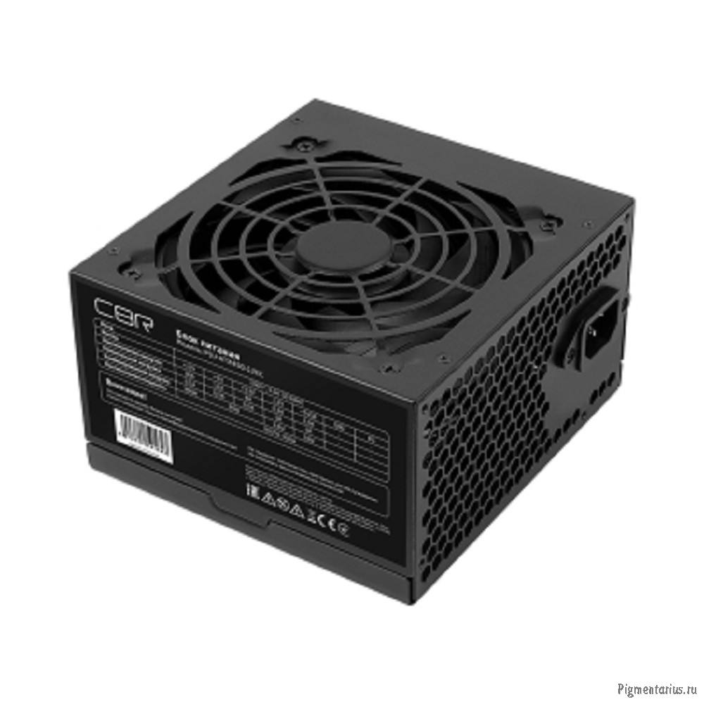 Блок питания CBR ATX 450W, 12cm fan, 20+4pin/1*4pin/1*IDE/2*SATA, кабель питания 1.2м, черный [PSU-A Блок питания CBR ATX 450W, 12cm fan, 20+4pin/1*4pin/1*IDE/2*SATA, кабель питания 1.2м, черный [PSU-A