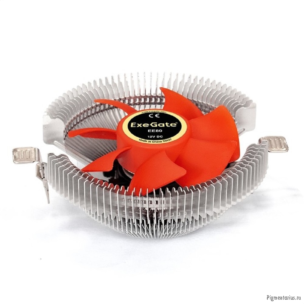 Exegate EX286144RUS Кулер ExeGate EE80 (Al, LGA775/1150/1151/1155/1156/1200/1700/AM2/AM2+/AM3/AM3+/A
