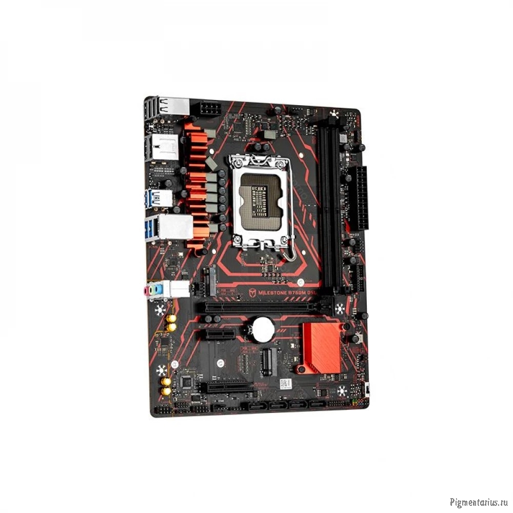 MAXSUN MS-Milestone B760M D5L V2 (Socket 1700, mATX, 2*DDR5(96Gb), DP/HDMI, 4*SATA3, 2*M.2, 1*PCIEx1