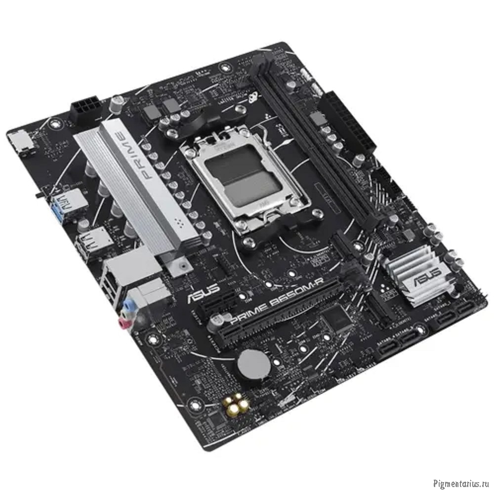ASUS PRIME B650M-R (Socket AM5, mATX, 2xDDR5(96GB), HDMI 2.1, 1xPCIe 4.0x16/1xPCIe 4.0, 1xLAN (2.5Gb