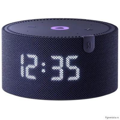 Яндекс Новая Станция Мини (с часами) синий сапфир [YNDX-00020B]