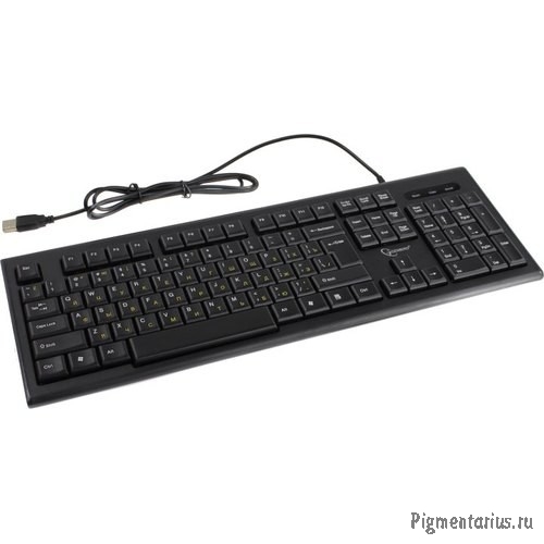 Клавиатура Gembird KB-8354U-BL { USB, черный, 104 клавиши, кабель 1,45м } Клавиатура Gembird KB-8354U-BL { USB, черный, 104 клавиши, кабель 1,45м }