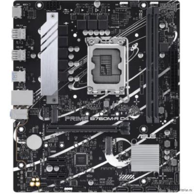 ASUS PRIME B760M-R D4 (Socket 1700, mATX, 2xDDR4(64GB), HDMI 2.1, 1xPCIe 4.0x16/2xPCIe 4.0 x1 , 1xLA