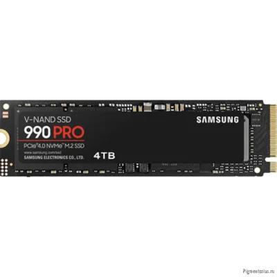 Samsung SSD 4TB 990 PRO PCIe Gen 4.0 x4 NVMe 2.0 V-NAND TLC MZ-V9P4T0BW
