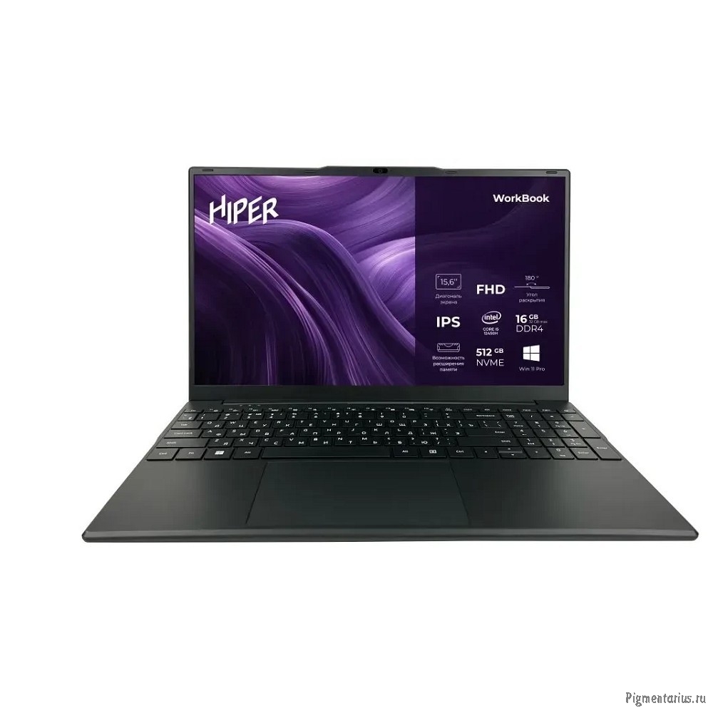 Ноутбук Hiper Workbook I151 [FWBC151-I312UR08N2FABWPG] Black 15.6"