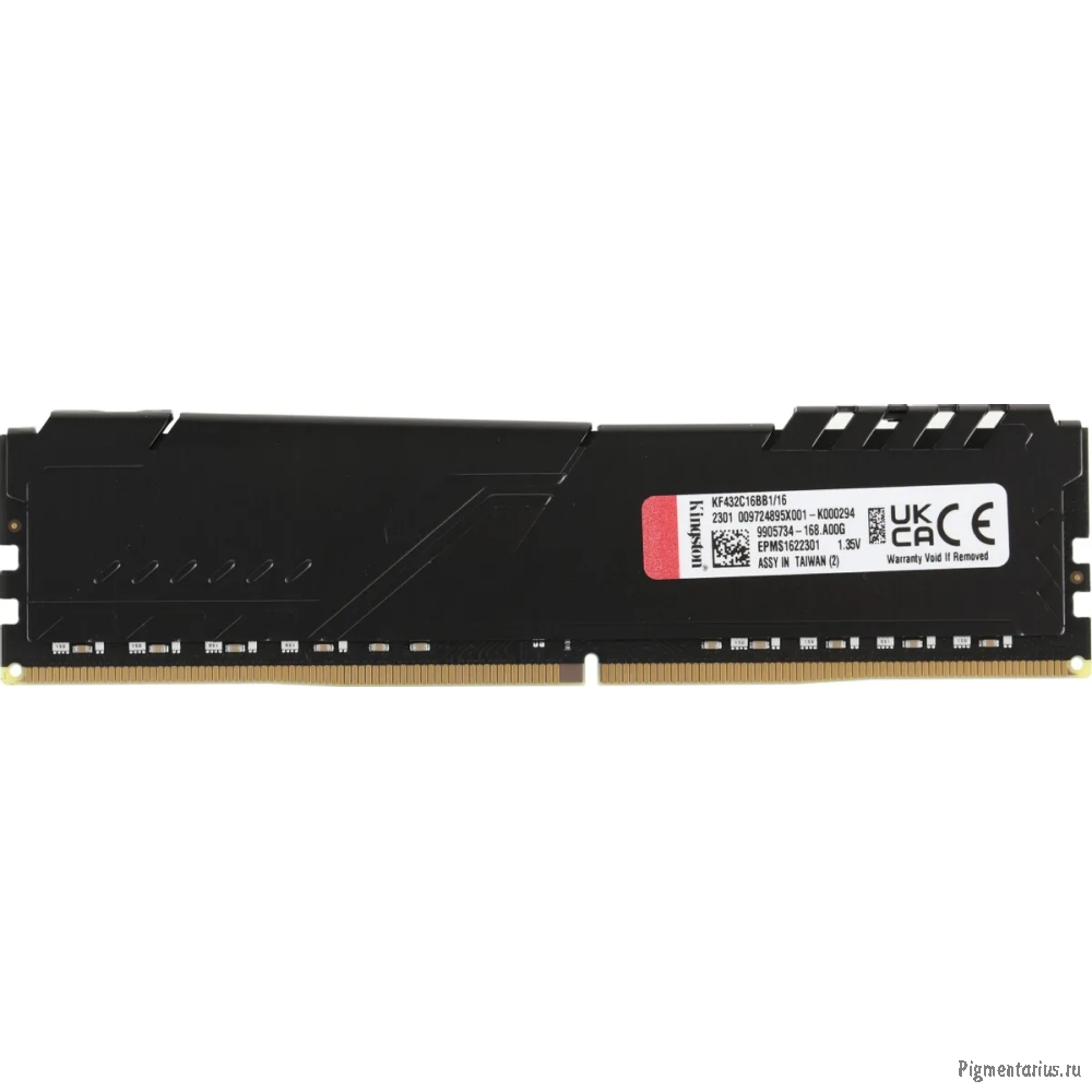 Kingston DDR4 DIMM 16GB KF432C16BB1/16 PC4-25600, 3200MHz, CL16
