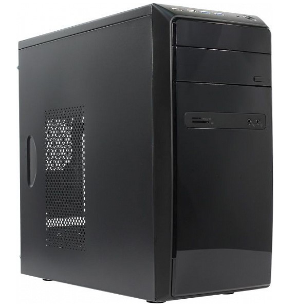 Корпус POWERMAN ES726BK black mATX 6120259 450 Вт