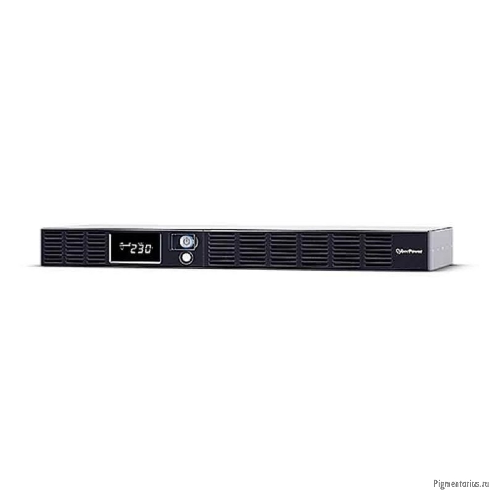 CyberPower OR600ERM1U ИБП {Line-Interactive, 600VA/360W USB/RS-232/SNMPslot /RJ11/45 (4+2 IEC С13)}