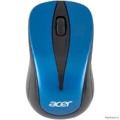 Acer OMR132 [ZL.MCEEE.01] синий/черный оптическая (1000dpi) беспроводная USB для ноутбука (2but)