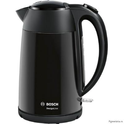 Чайник электрический Bosch TWK3P423 1.7л. 2400Вт черный (корпус: нержавеющая сталь)