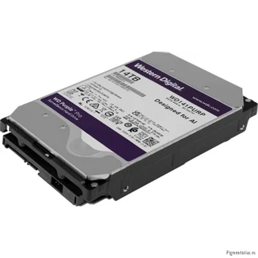 14TB WD Purple Pro (WD141PURP) {Serial ATA III, 7200- rpm, 512Mb, 3.5", All Frame AI}