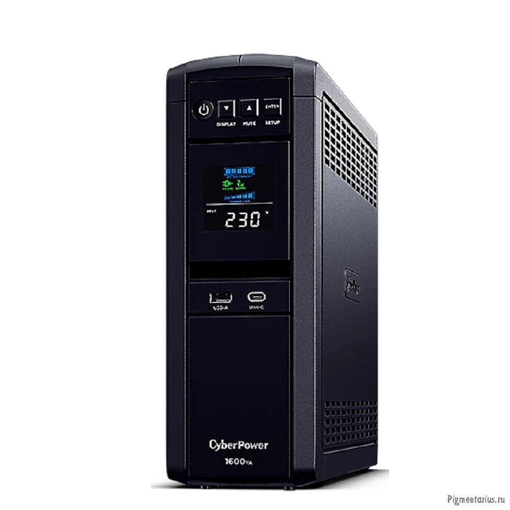 CyberPower CP1600EPFCLCD  ИБП {Line-Interactive, Tower, 1600VA/1000W USB/RS-232/RJ11/45/USB/SNMPslot