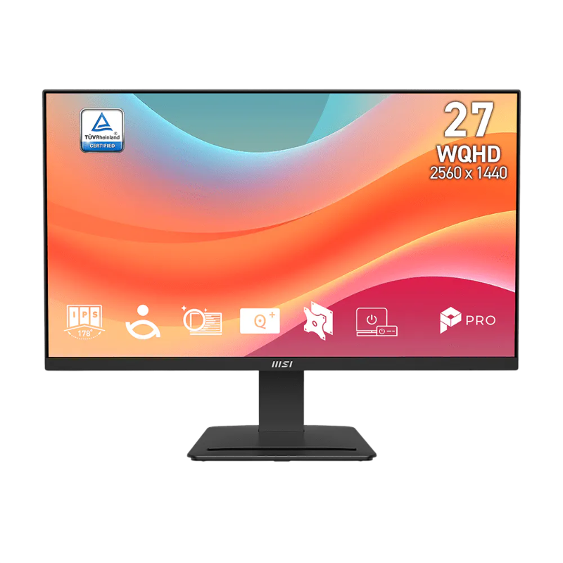 MSI PRO 27" MP273Q E7 черный {IPS 2560x1440 75Hz 250cd HDMI DisplayPort Ex}[9S6-3PB4CH-278]