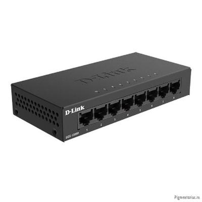 D-Link DGS-1008D/K2A Неуправляемый коммутатор с 8 портами 10/100/1000 Base-T и функцией энергосбереж