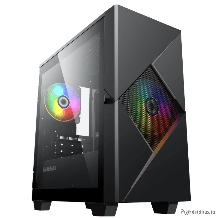 GameMax Корпус Cyclops BG без БП (Midi Tower, ATX, Черно-серый., 1*USB2.0 + 1*USB3.0, 2*120мм) GameMax Корпус Cyclops BG без БП (Midi Tower, ATX, Черно-серый., 1*USB2.0 + 1*USB3.0, 2*120мм)