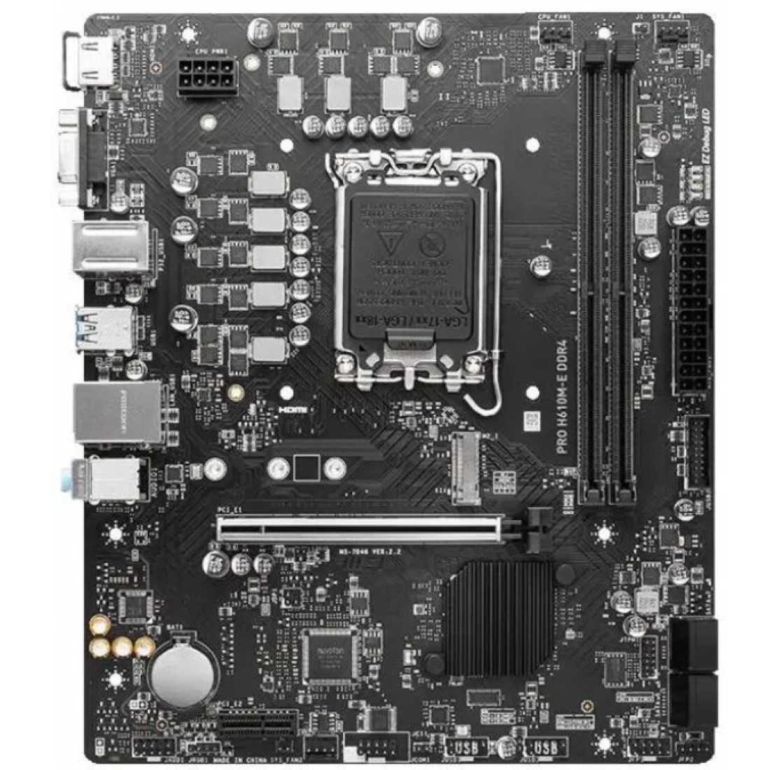 Материнская плата MSI PRO H610M-E DDR4