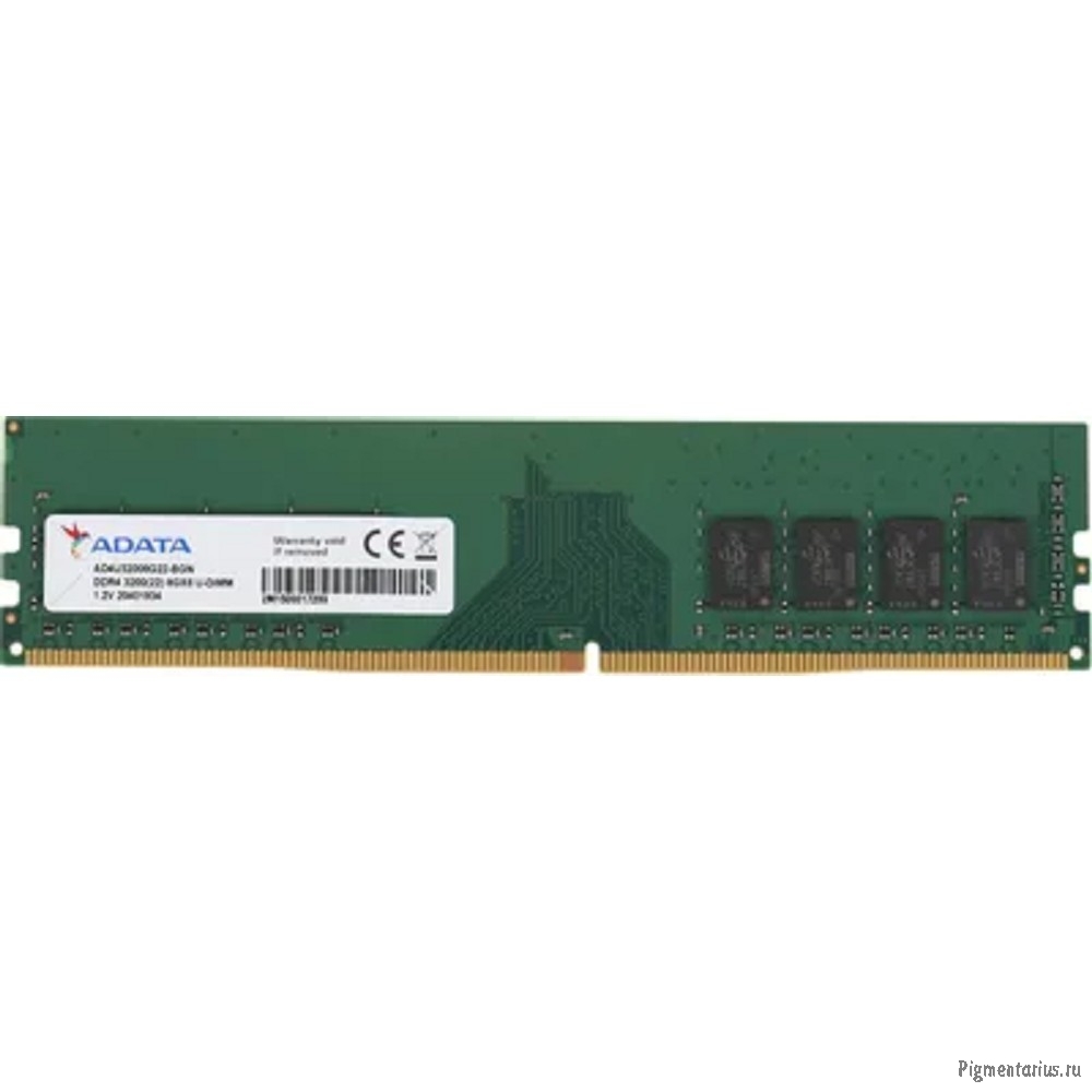 Память DDR4 8Gb 3200MHz A-Data AD4U32008G22-BGN OEM PC4-25600 CL22 DIMM 288-pin 1.2В single rank