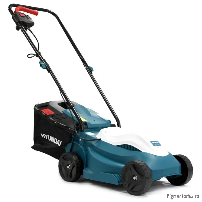 HYUNDAI [LE 3210] Электрическая газонокосилка { 1100 Вт, высота 20-60 мм, ширина 32 см, 6.4 кг }