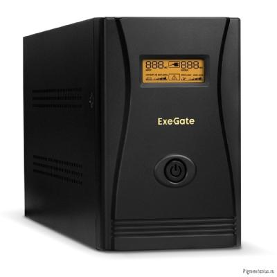 Exegate EP285503RUS ИБП ExeGate SpecialPro Smart LLB-1500.LCD.AVR.EURO.RJ <1500VA/950W, LCD, AVR, 4 