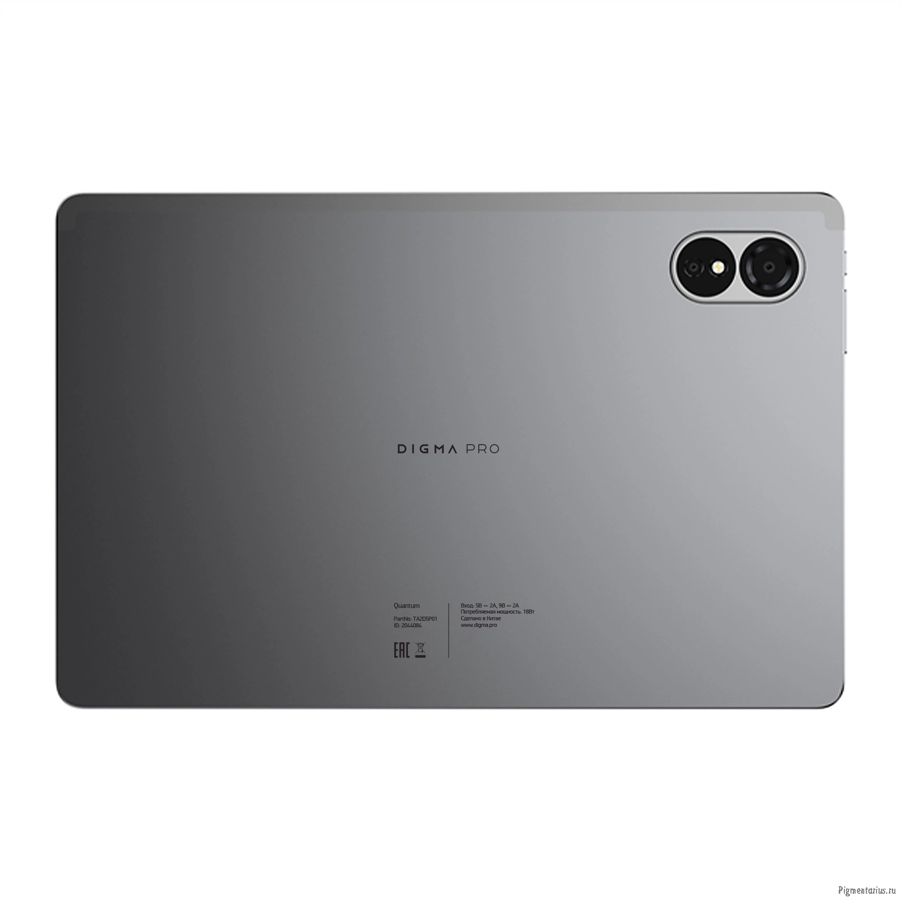 Digma Pro Quantum T606 8C/6Gb/128Gb 11" In-Cell 1280x800/4G/2Sim/серый/BT/13Mpix/5Mpix/7000m