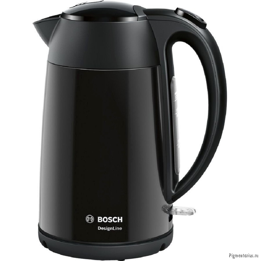 Чайник электрический Bosch TWK3P423 1.7л. 2400Вт черный (корпус: нержавеющая сталь)