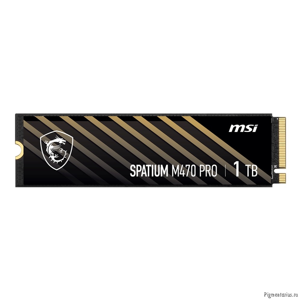 Твердотельный накопитель SSD MSI M.2 2280 1TB SPATIUM M470 PRO Client SSD S78-440L0J0-P83, PCIe Gen4
