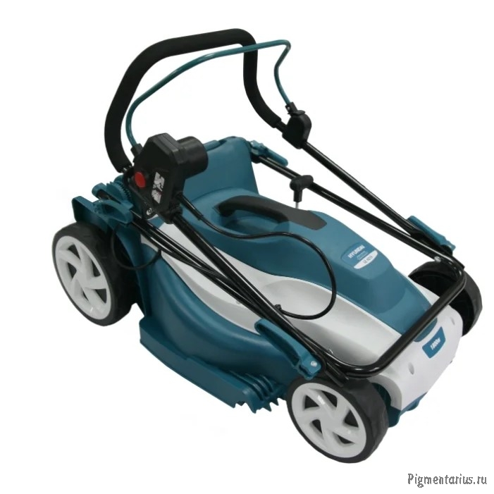 HYUNDAI [LE 4210] Электрическая газонокосилка { 1800 Вт, высота 20-70 мм, ширина 42 см, 10.5 кг }