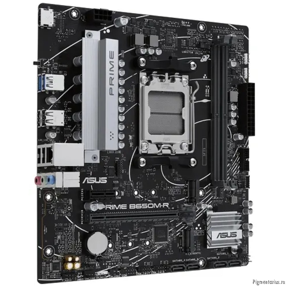 ASUS PRIME B650M-R (Socket AM5, mATX, 2xDDR5(96GB), HDMI 2.1, 1xPCIe 4.0x16/1xPCIe 4.0, 1xLAN (2.5Gb