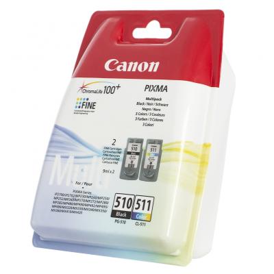 Canon PG-510/CL-511 2970B010 Картридж для PIXMA MP240/260/480, MX320/330, 4 цвета, 244 стр.
