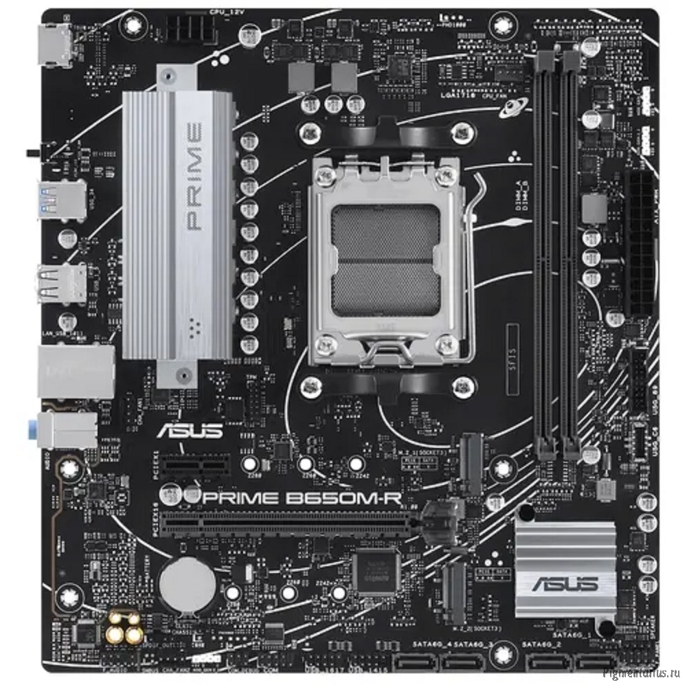 ASUS PRIME B650M-R (Socket AM5, mATX, 2xDDR5(96GB), HDMI 2.1, 1xPCIe 4.0x16/1xPCIe 4.0, 1xLAN (2.5Gb